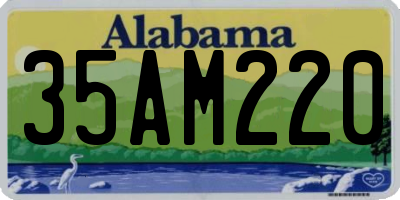 AL license plate 35AM220