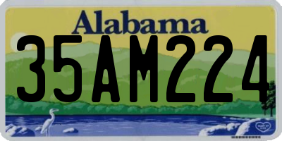 AL license plate 35AM224