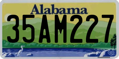 AL license plate 35AM227