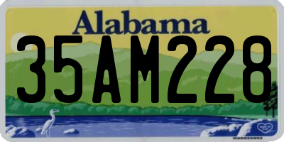AL license plate 35AM228