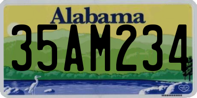 AL license plate 35AM234