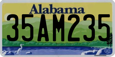 AL license plate 35AM235