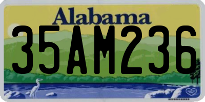 AL license plate 35AM236