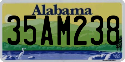 AL license plate 35AM238