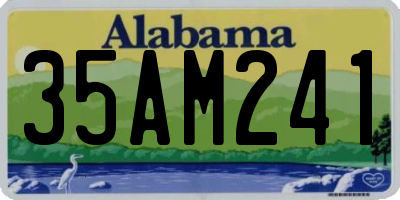 AL license plate 35AM241