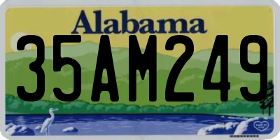 AL license plate 35AM249
