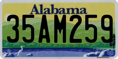 AL license plate 35AM259