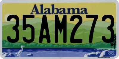 AL license plate 35AM273