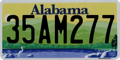 AL license plate 35AM277