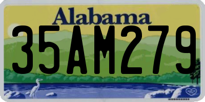 AL license plate 35AM279