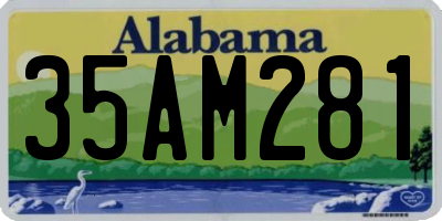AL license plate 35AM281