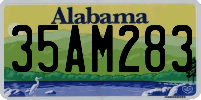 AL license plate 35AM283