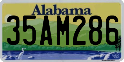 AL license plate 35AM286