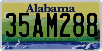 AL license plate 35AM288