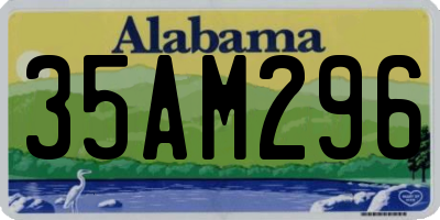 AL license plate 35AM296