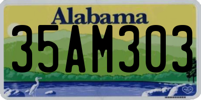 AL license plate 35AM303