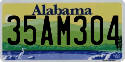 AL license plate 35AM304