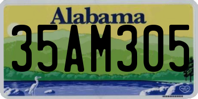 AL license plate 35AM305