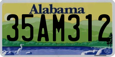 AL license plate 35AM312