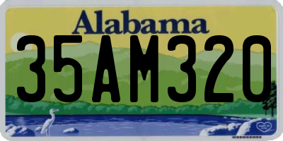 AL license plate 35AM320