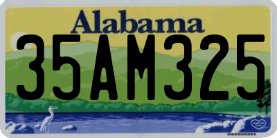 AL license plate 35AM325