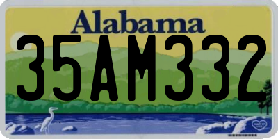 AL license plate 35AM332