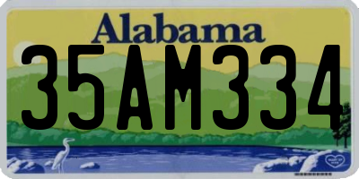AL license plate 35AM334