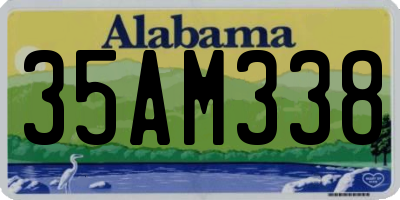 AL license plate 35AM338