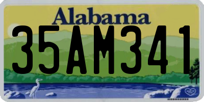 AL license plate 35AM341