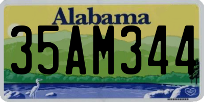 AL license plate 35AM344