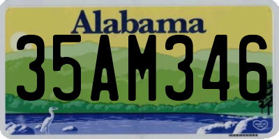 AL license plate 35AM346