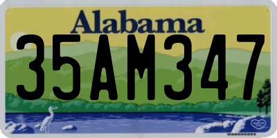 AL license plate 35AM347