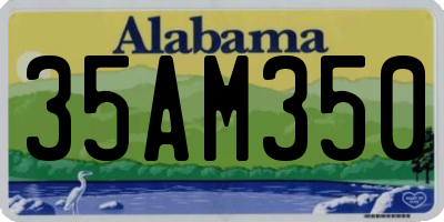 AL license plate 35AM350