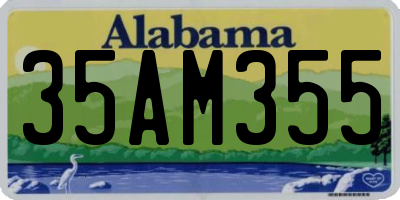 AL license plate 35AM355