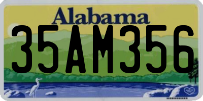 AL license plate 35AM356
