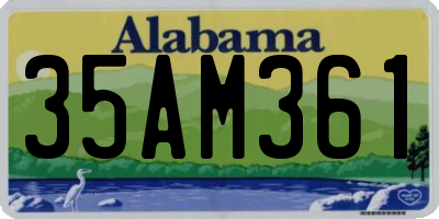 AL license plate 35AM361