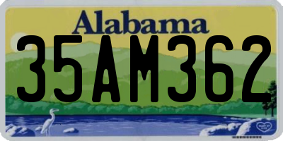 AL license plate 35AM362