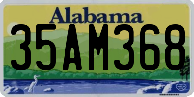 AL license plate 35AM368