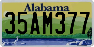 AL license plate 35AM377
