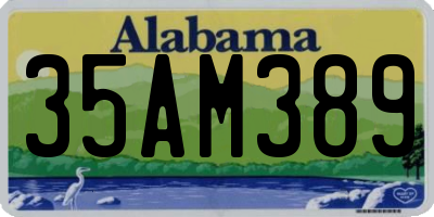 AL license plate 35AM389