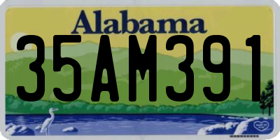 AL license plate 35AM391