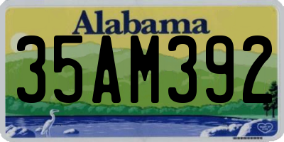 AL license plate 35AM392