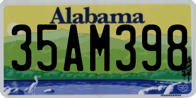 AL license plate 35AM398