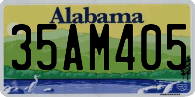 AL license plate 35AM405