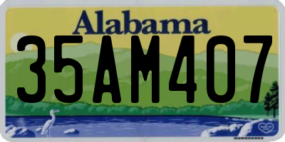 AL license plate 35AM407