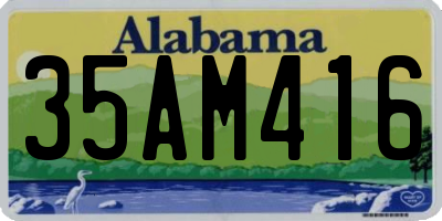 AL license plate 35AM416
