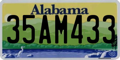 AL license plate 35AM433