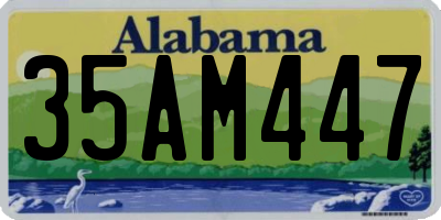 AL license plate 35AM447