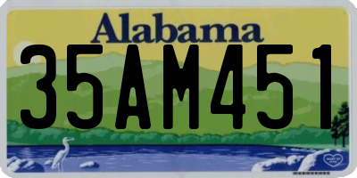 AL license plate 35AM451