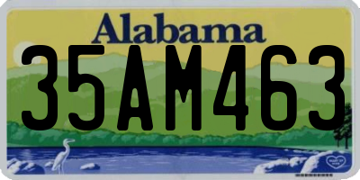 AL license plate 35AM463